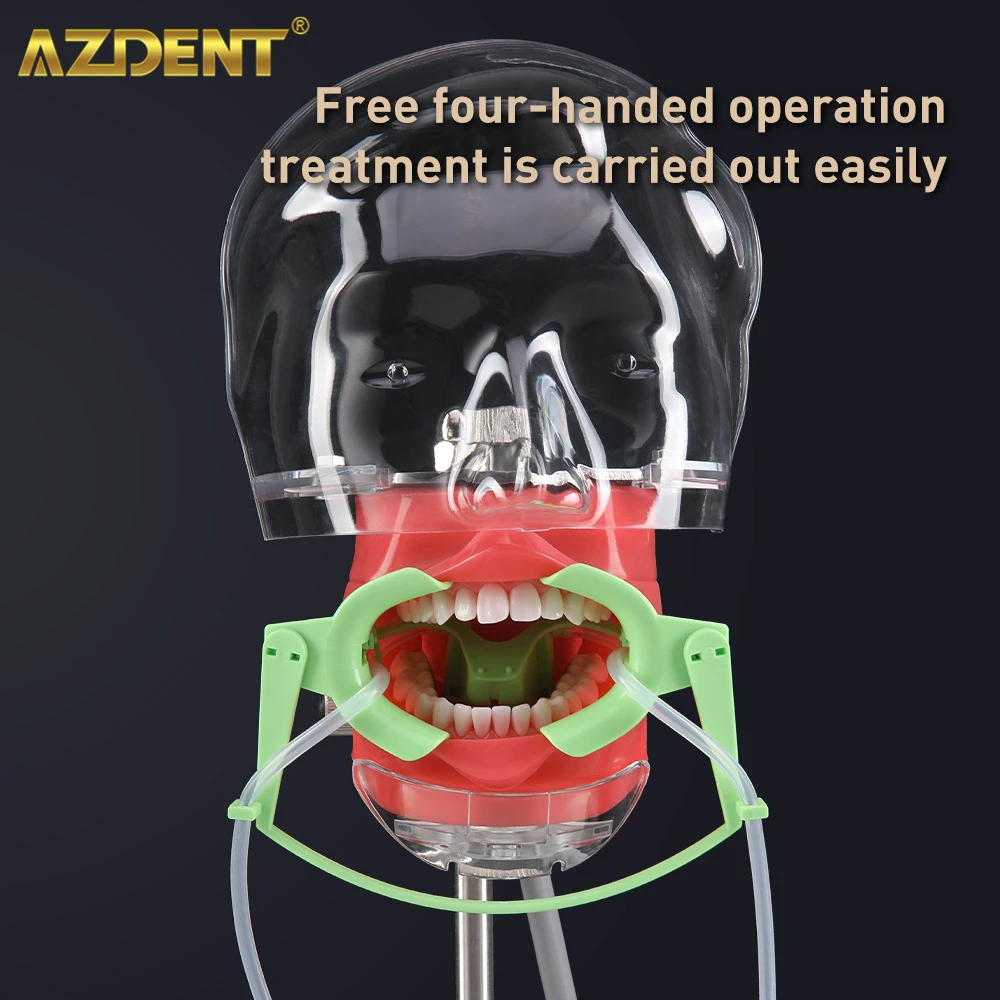 AZDENT Dental Mouth Opener with Saliva Aspirator Autoclave Orthodontic Nola Lip Cheek Adjustable Lab Retractor Dry Field System