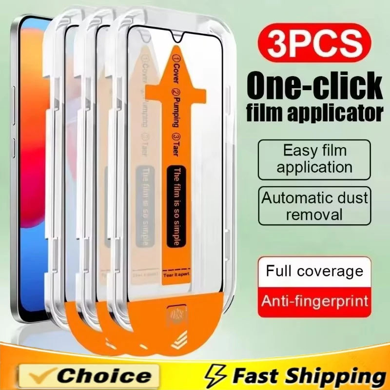 

3Pcs Oleophobic Coating Dust Free Easy Installation Screen Protector for Samsung Galaxy S25 S24 Ultra S21 S22 S23 Plus Glass