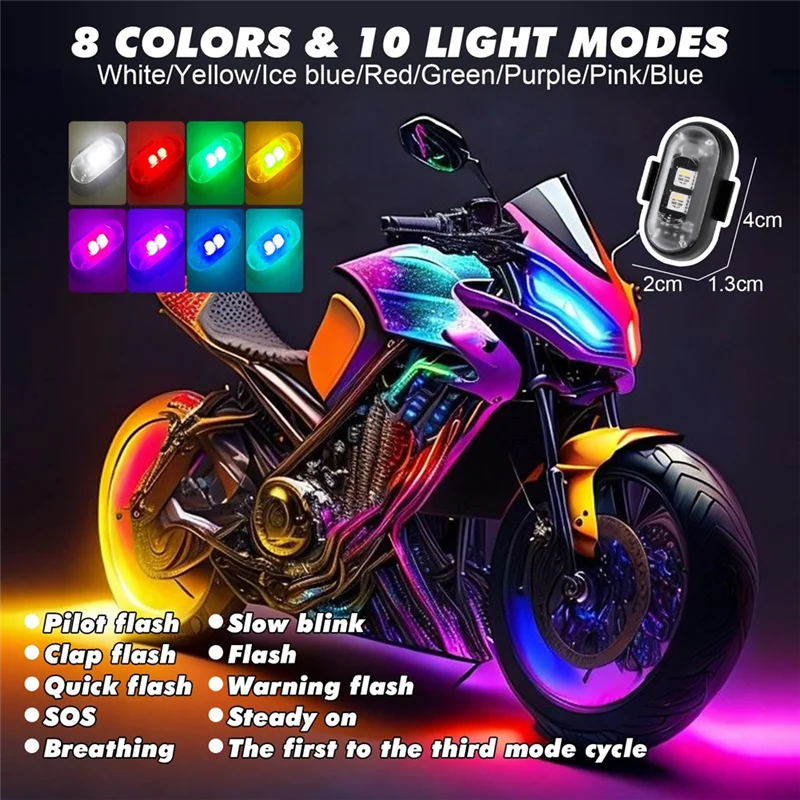 A37T-Wireless Rock Lights Fortrucks Car Led Lights Interior Wireless Wireless Led Lights