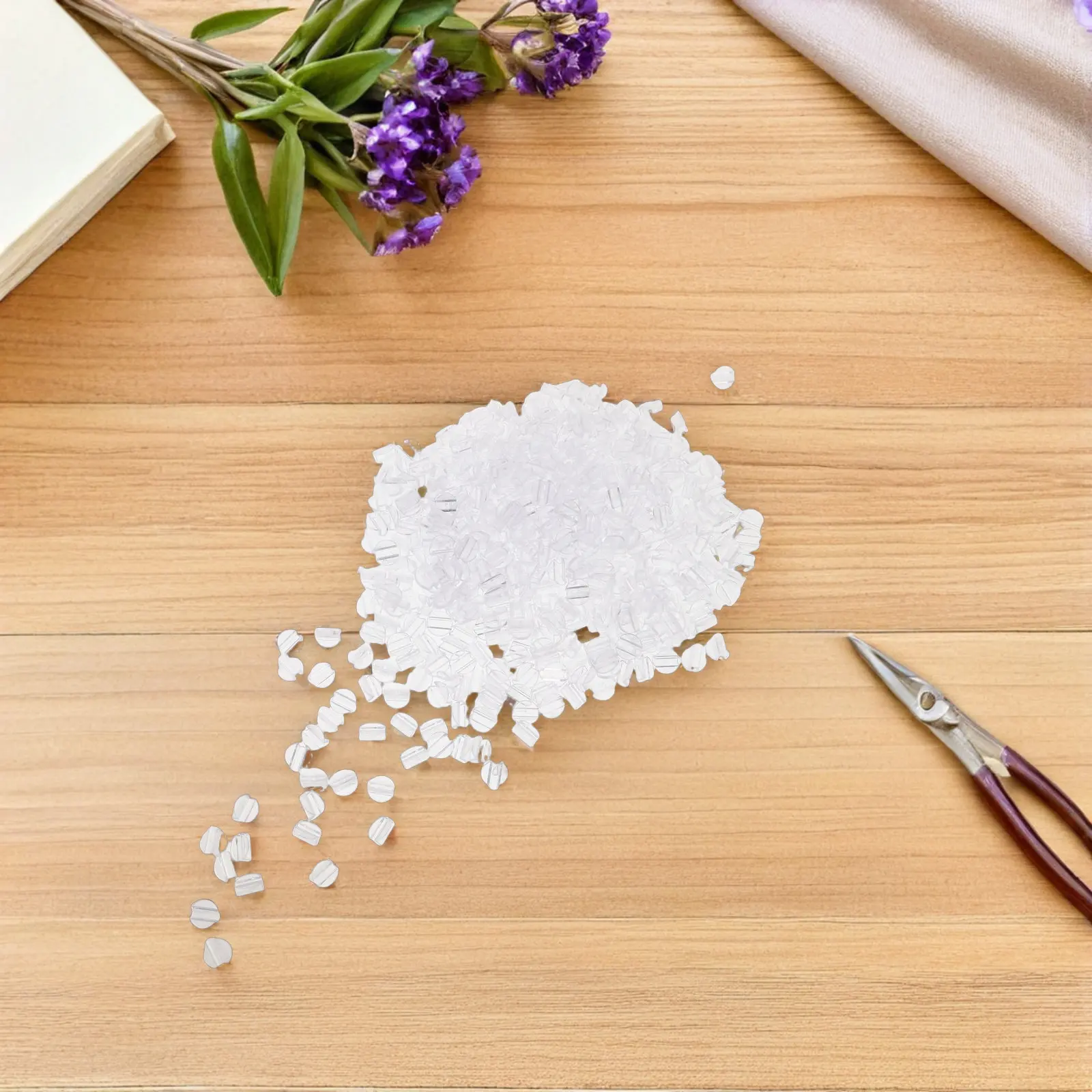 500Pcs Hair Rope Buckle Plastic Snap Ponytail Holder Clip Durable Lightweight DIY Hair Rope Craft Accessories DIY Craft Supplies