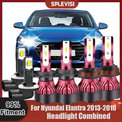 Headlight Fog Bright White LED Bulbs High Beam H7 Low Beam H11 Foglight 881 For Hyundai Elantra 2013 2014 2015 2016 2017 2018
