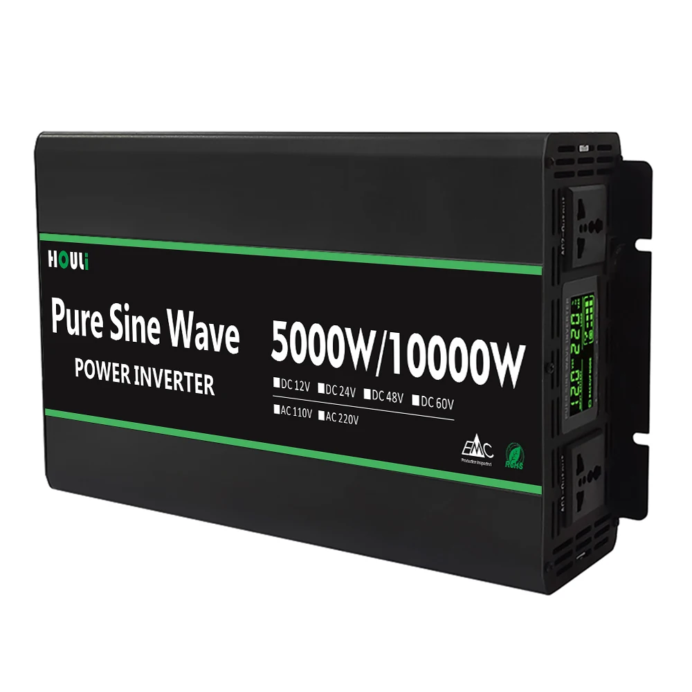 Power Inverte 10000W Converter AC110V 220V Input 12V 24V Output 6000w 4000w 3000w 2000w 1000w Inverter Pure Sine Wave