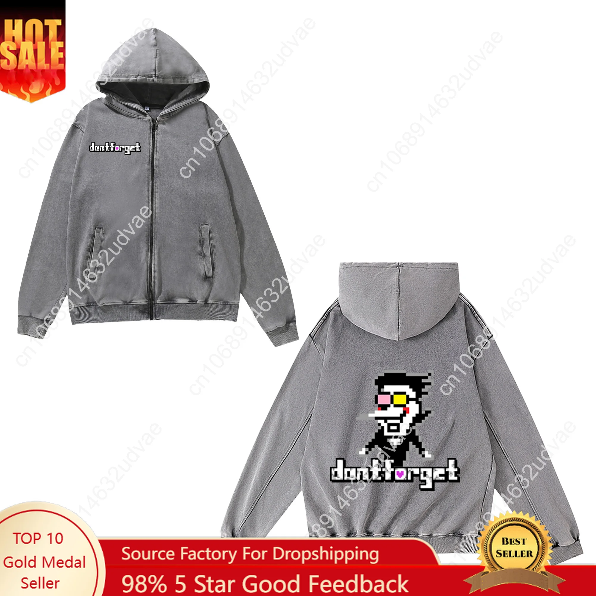 

Deltarune Spamton Undertale Zipper Sweatshirt Man Woman Teenager Retro Hoodies Pullover Sweat Shirt with Full Zip Jacket Tops