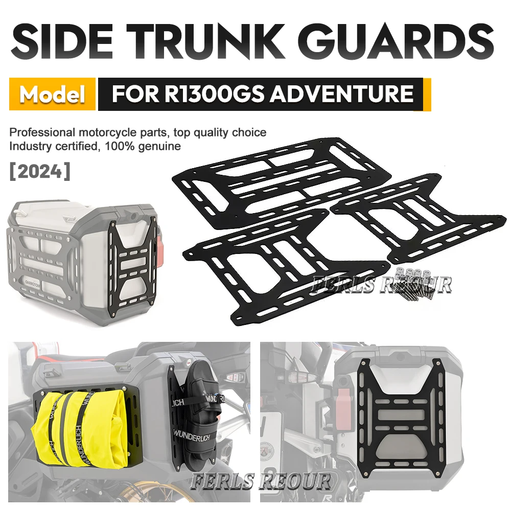 For BMW R1300GS Adventure 2024 Side Top Case Guard Adventure Biker Sturdy Durable Storage Protection Bracket Parts