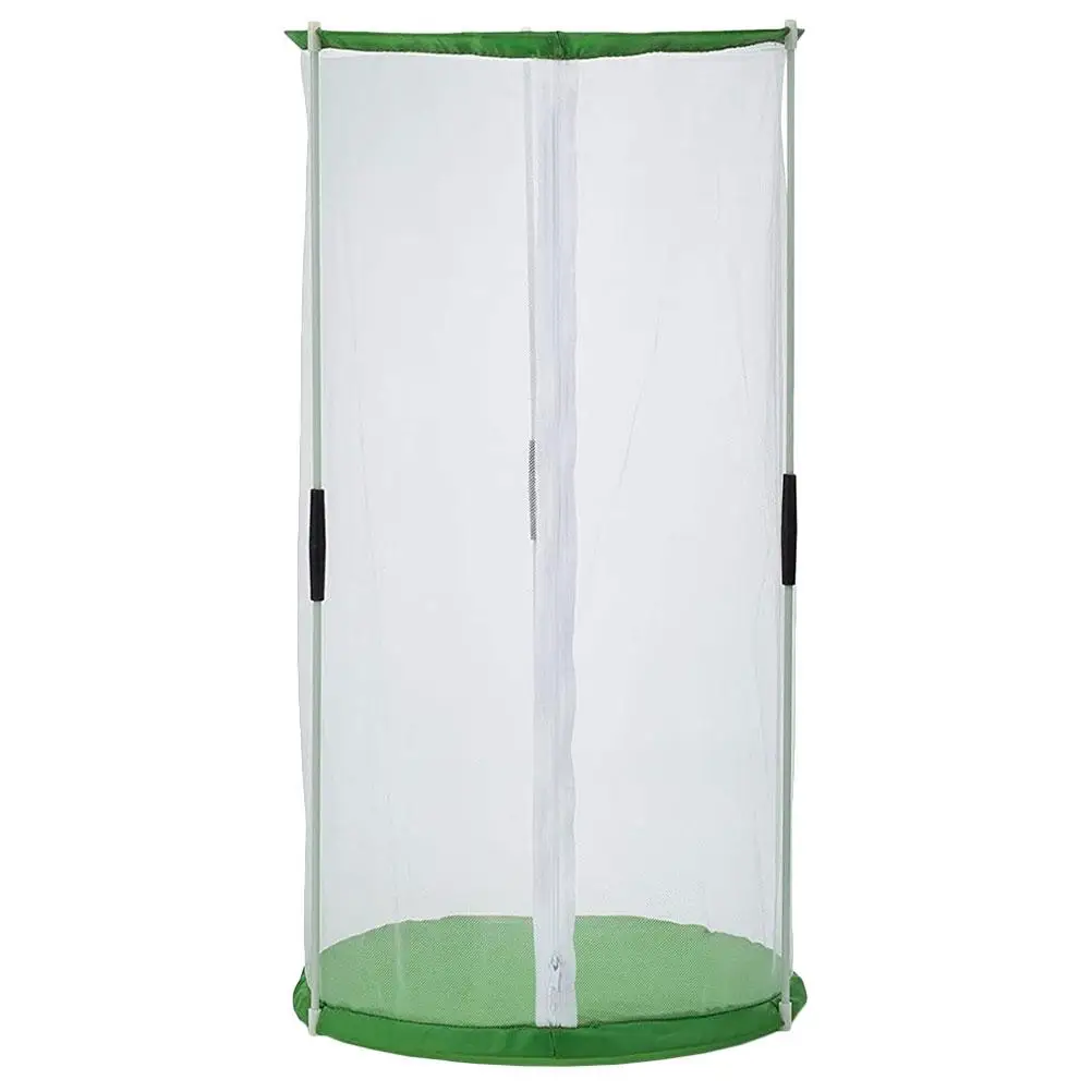 Vlinderkooi Ronde Cilinder Insectenobservatiekooi 30x60 Transparant Ademend Polyester Mesh Kweekcontainer