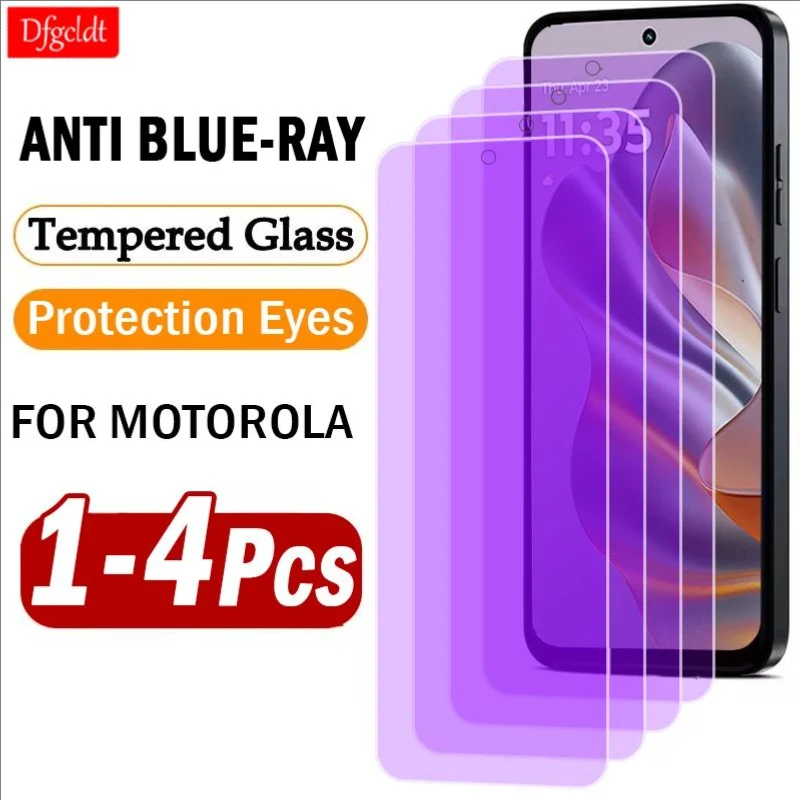 

1-4PCS Anti Blue Light Screen Protector for Motorola Edge 50 Neo ThinkPhone 25 Protective Glass for Moto S50 G73 G53 G23 G13 G04