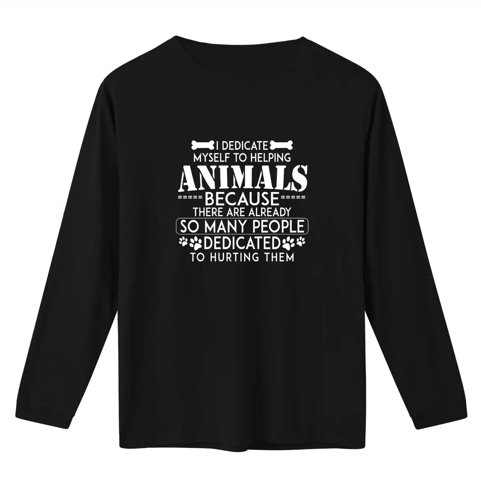 I Dedicate Myself To Helping Animals T-Shirt Summer Casual Cotton Tee Oversized Streetwear Tops Vintage Graphic Print