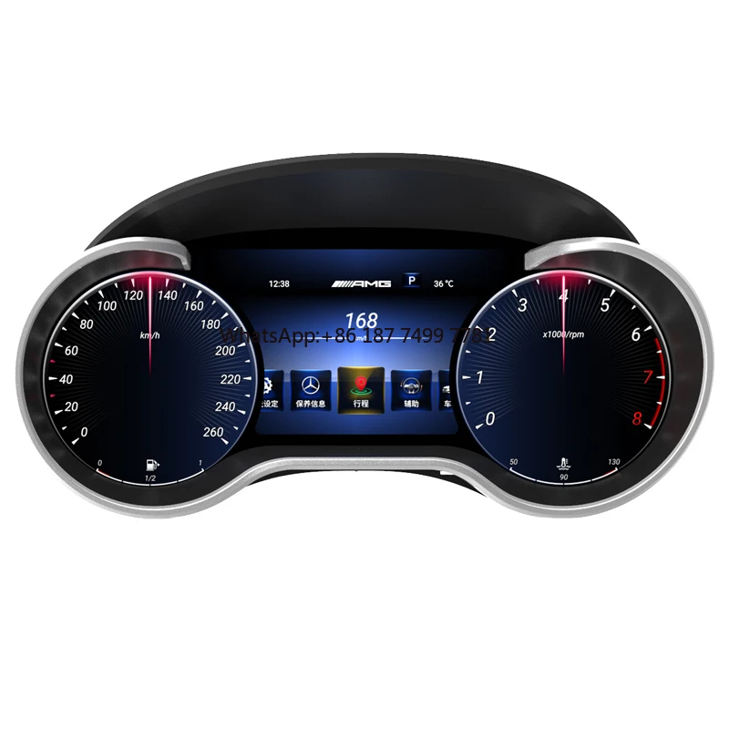 

LCD Dashboard for . . GL 2012-2015 Digital Cluster Virtual Instrument Display Speedometer Screen Multimedia Player