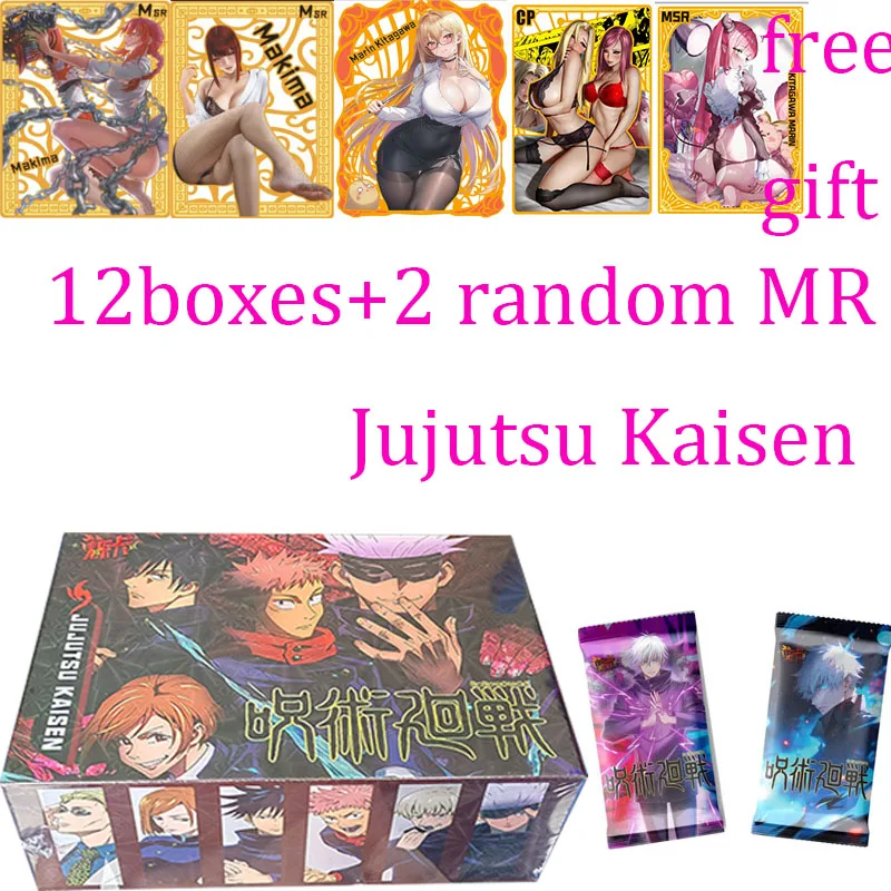 

Wholesale 12boxes Newest Flash Cards Jujutsu Kaisen Cards JJK Booster Box Gojo Satoru Nanami Sukuna Hobby Chrismas Gift