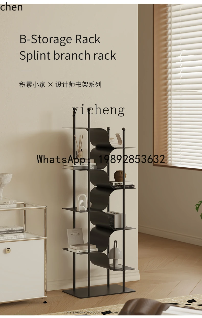 HT Bücherregal Bodenregal Schlafzimmer Mehrstöckiges Aufbewahrungsregal Wandregal Ausstellungsregal Haushalt Esszimmer Beistellschrank