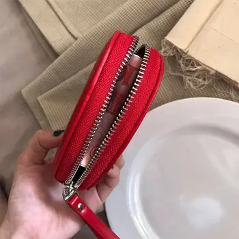 JIOMAY商務皮夾設計師原創品牌女士皮夾特價女童皮夾可愛PU皮革心型包 6 最佳銷售 心形皮夾 - №3