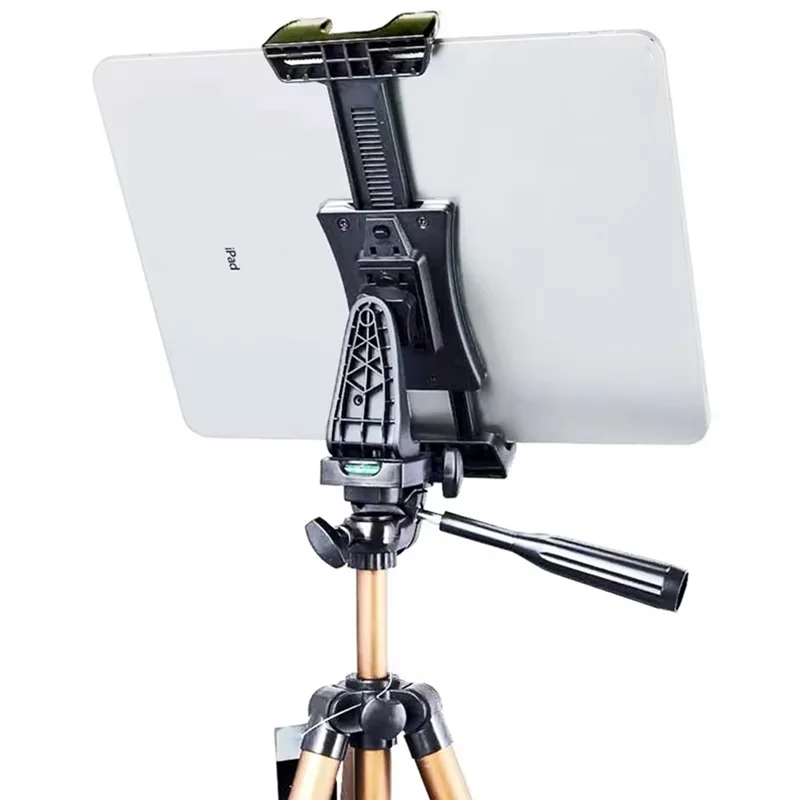 AA60-Universal Tablet Phone Tripod Mount 360°Rotating Stand Holder Clip For Ipad Mini Air Pro 12.9 Xiaomi Huawei Pad Vlog