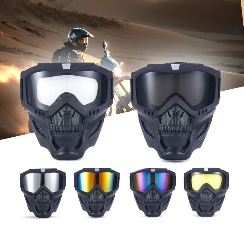 

2025 New Tactical Motorcycle Goggles, Windproof Dustproof Anti-Fog, UV400 for Off-Road Riding Skiing, Safety Glasses Men Women