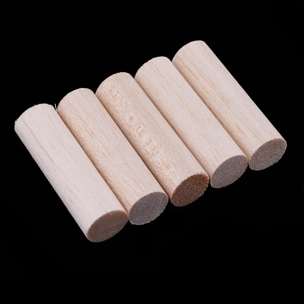 Unfinished Balsa Wood Dowel 15mm Round Modelling Stick Lightweight Hobby Rod Woodworking Accessories for DIY Projects