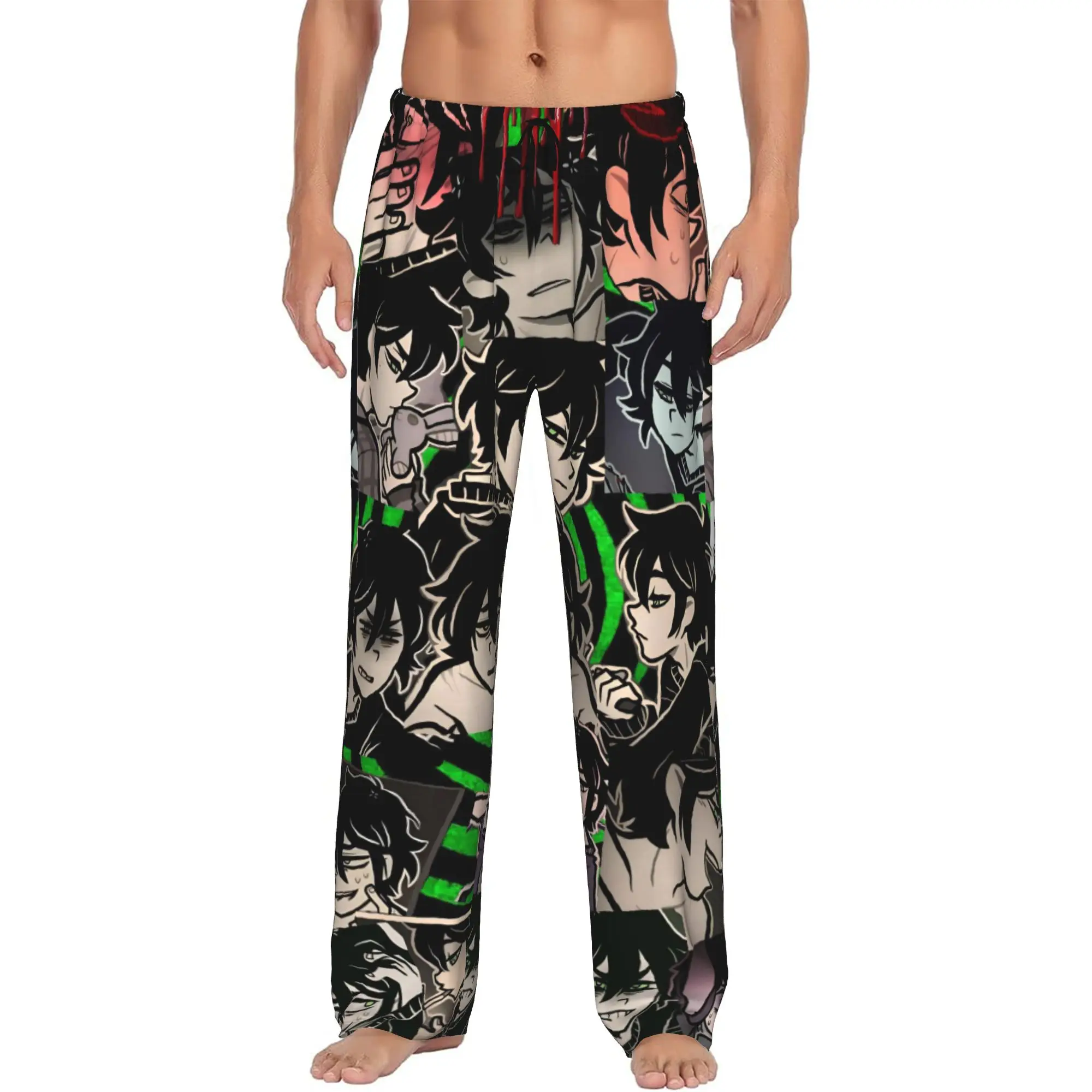 Custom Print Men's The Coffin of Andy and Leyley Pajama Pants Andrew Sleepwear Sleep Lounge Bottoms with Pockets