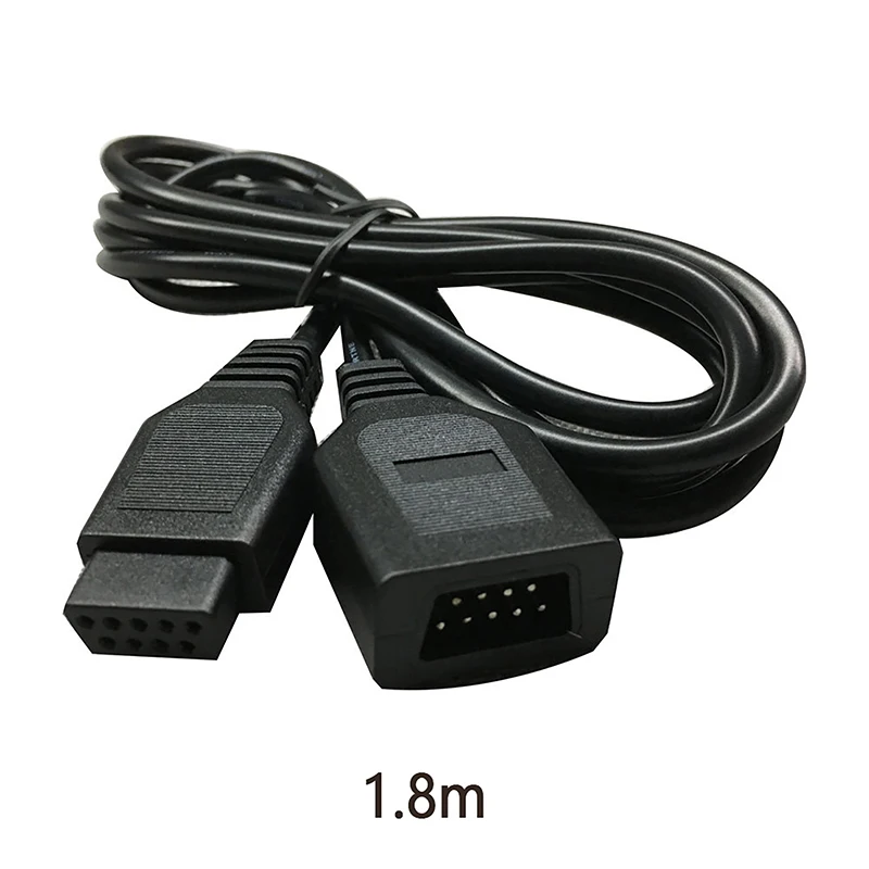 1pc Black 9 Pin 1.8M Extension Cable For SEGA & Mega Drive 2 and 3 Console For MD2 Controller Accessories