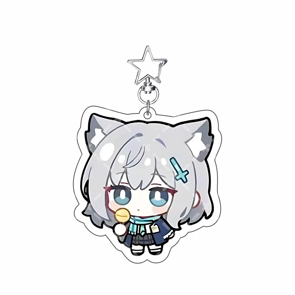 Blue Archive Tendou Alice Acrylic Stand Keychain, Q Version Anime Character Desk Decor Birthday Gift