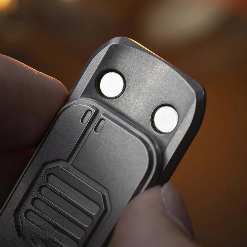 Magnetyczna karta Push ze stali nierdzewnej Fidget mechaniczny suwak płyta pchająca EDC metalowa zabawka antystresowa Antistress łagodząca