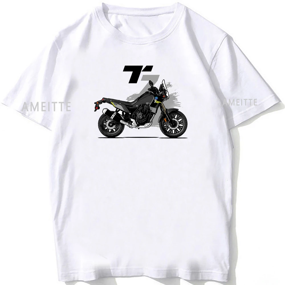 AMEITTE Tenere 700 T7 Adventure Rally Moto Sport T Shirt Summer Men Short Sleeve Motorcycle T-Shirt Hip Hop Boy Riding Tees