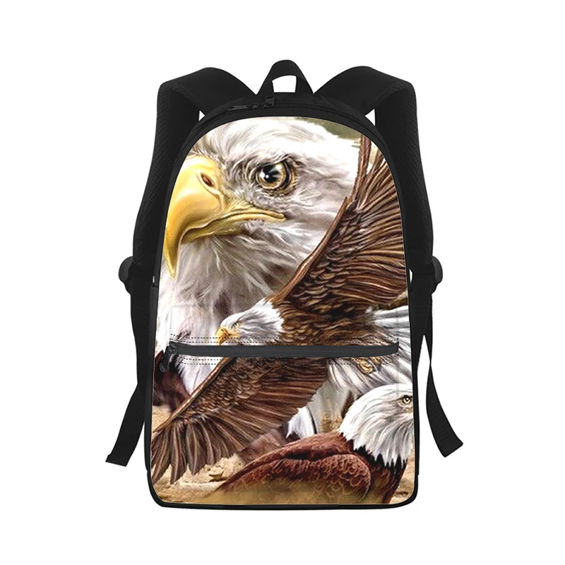 eagle painting Men Women Backpack 3D Print Fashion Student School Bag Laptop Backpack Kids Travel Shoulder Bag