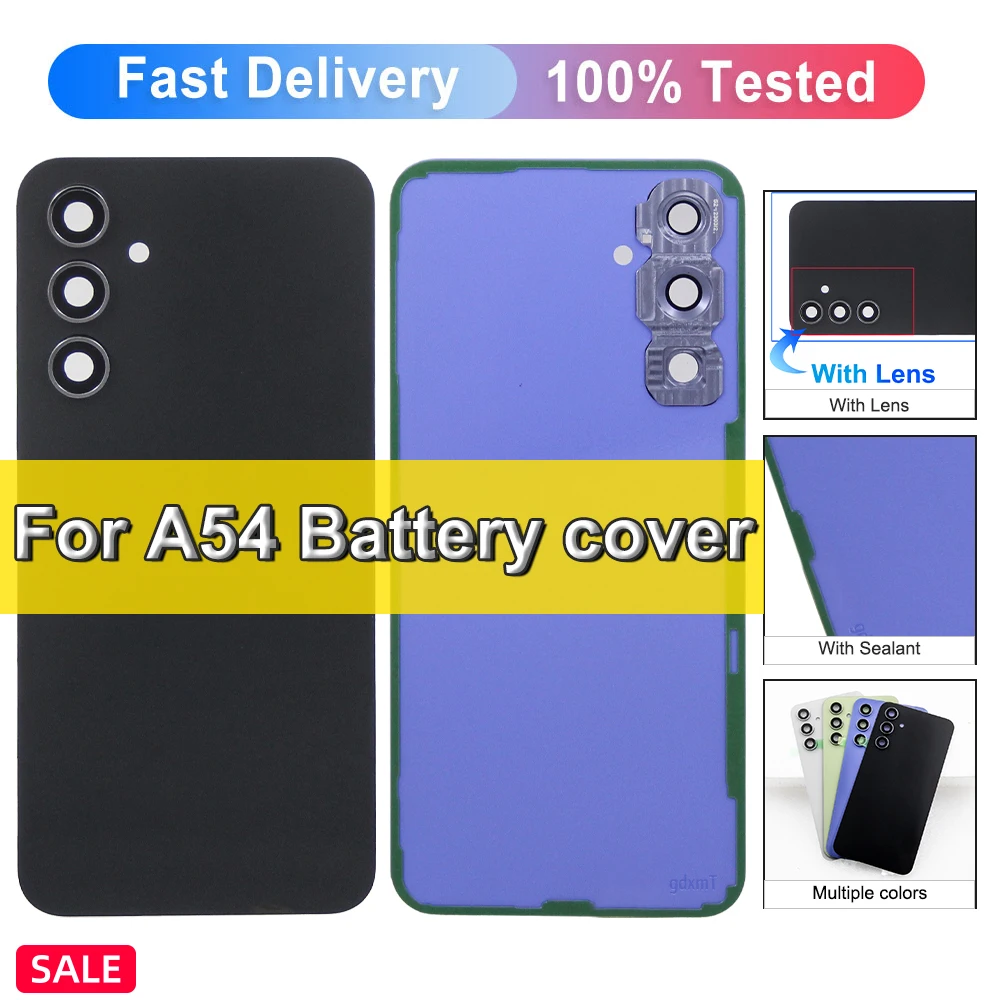 For Samsung A54 5G A546 SM-A546U Battery Back Cover S23Ultra Battery Cover Rear Door Housing Panel Case with Camera Lens