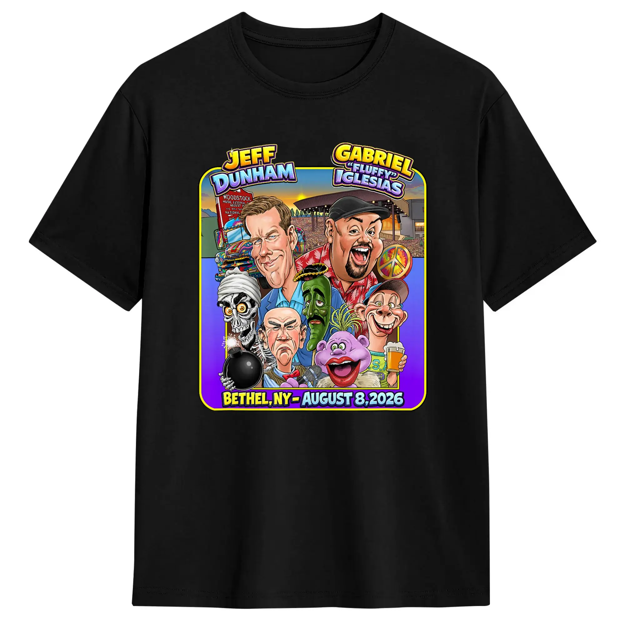 Jeff Dunham Bethel T-Shirt Summer  Vintage T Shirts Pure Cotton Trending Tee Shirt For Male Custom DIY Top Tees