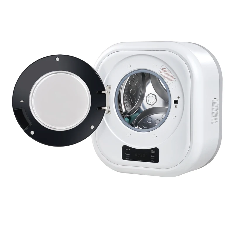 Wall-mounted Mini Front Loading Washing Machine with Dryer for RV Yacht and Small Space