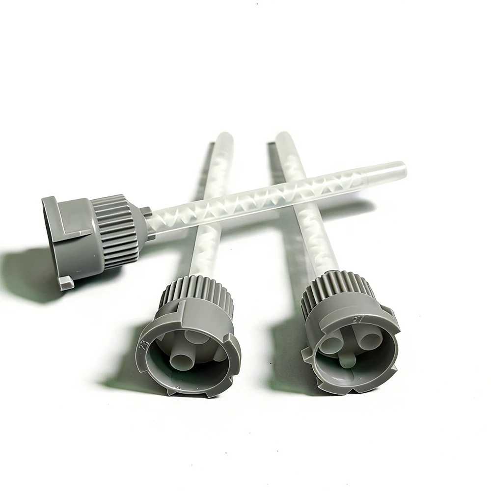 Sulzer Mixpac MBH 03-16L Grey Glue Static Mixer Nozzle Applicator Mini Epoxy Adhesive Mixing Tube Helix Automotive Robot Bayonet