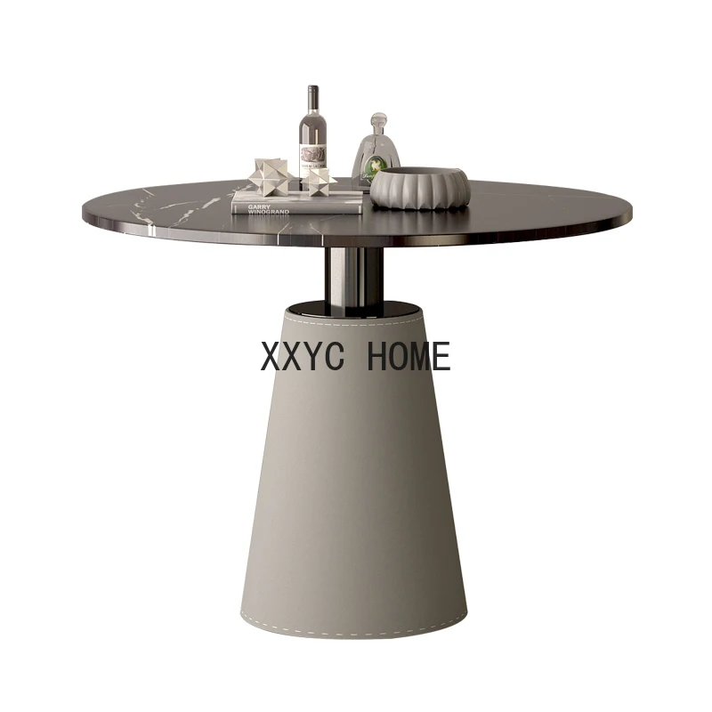 

Marble Small Apartment round Table Negotiation Table and Chair Combination Balcony