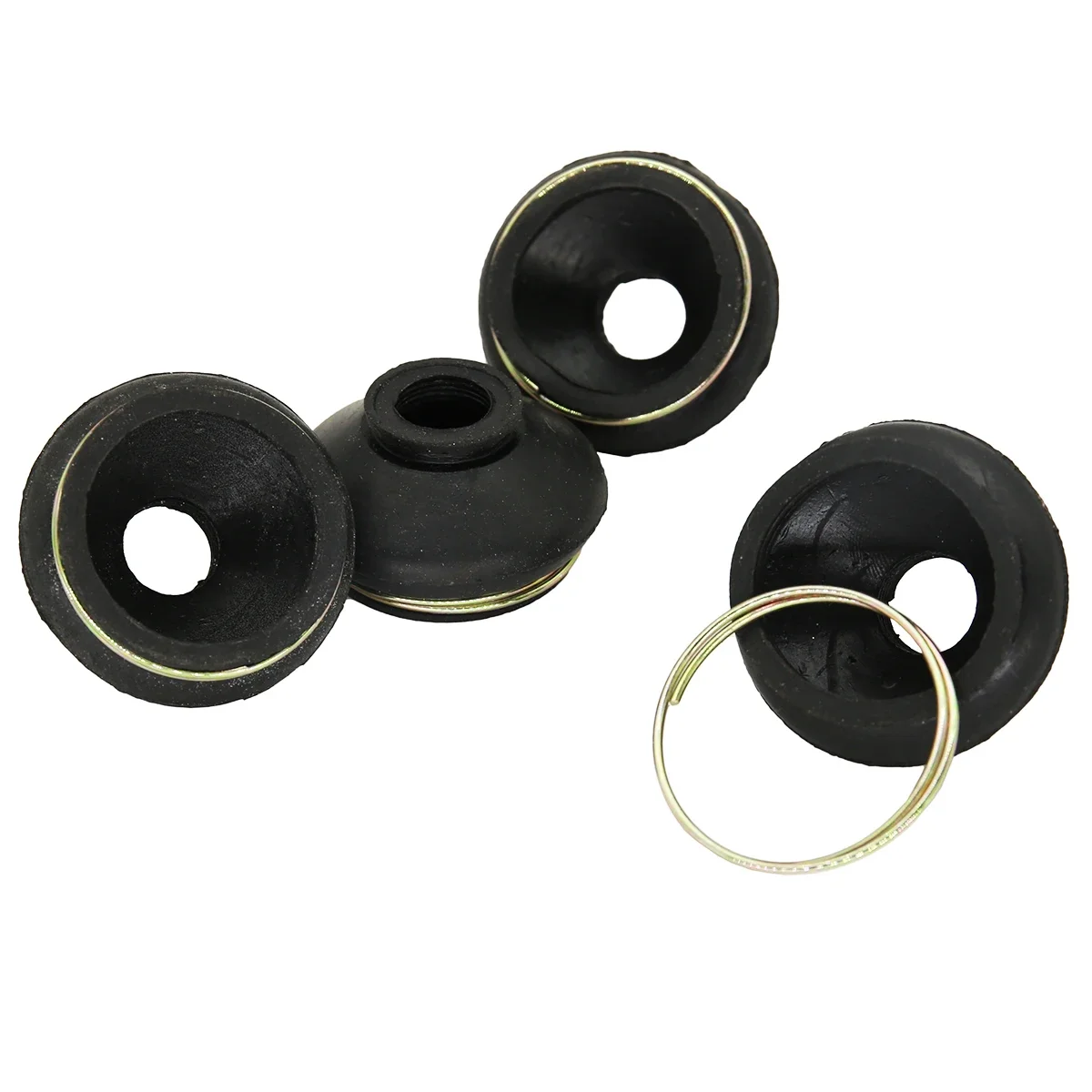 4 Pcs Turn To Rod Arm Ball Head Dust Protection Rubber Cover for Chinese ATV Quad Go Kart Dirt Pit Bike