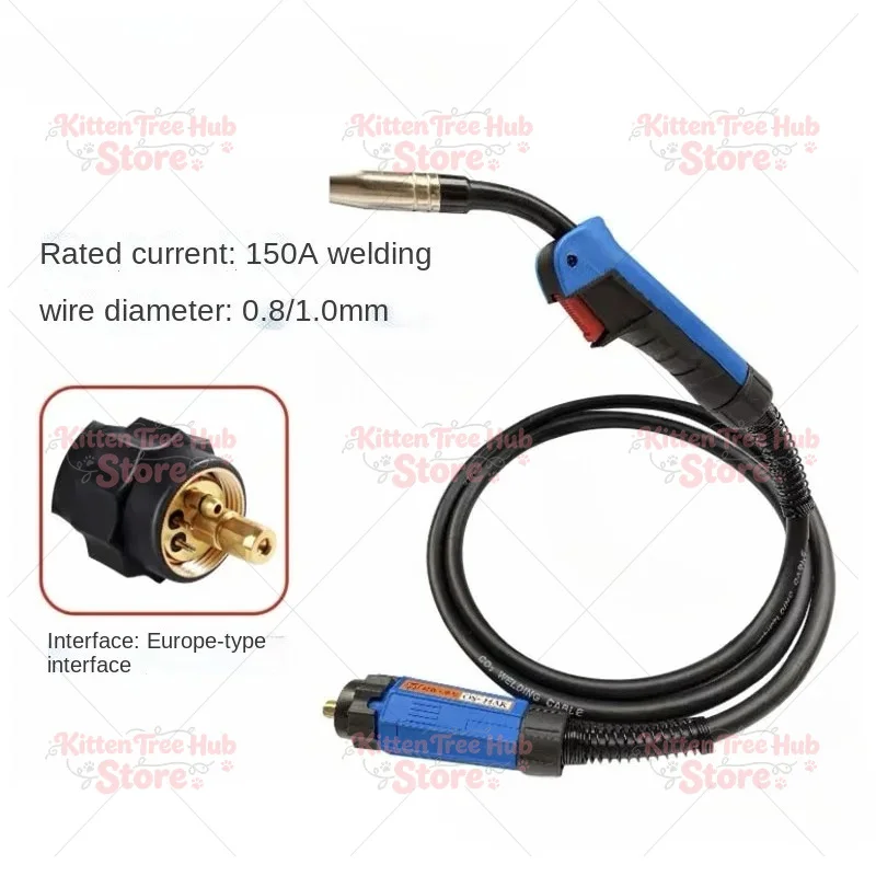 15AK 3m MIG Welding Torch, Air Cooled Euro Standard Gun