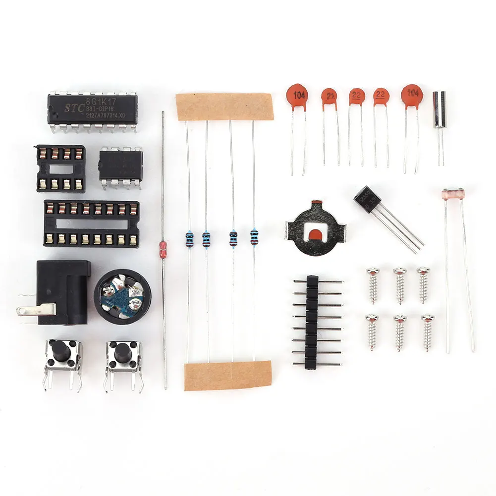 Kit de reloj electrónico Digital LED, conjunto de hora, semana, temperatura, indicador de fecha, reloj electrónico, Kit de experimentos, alimentado por USB