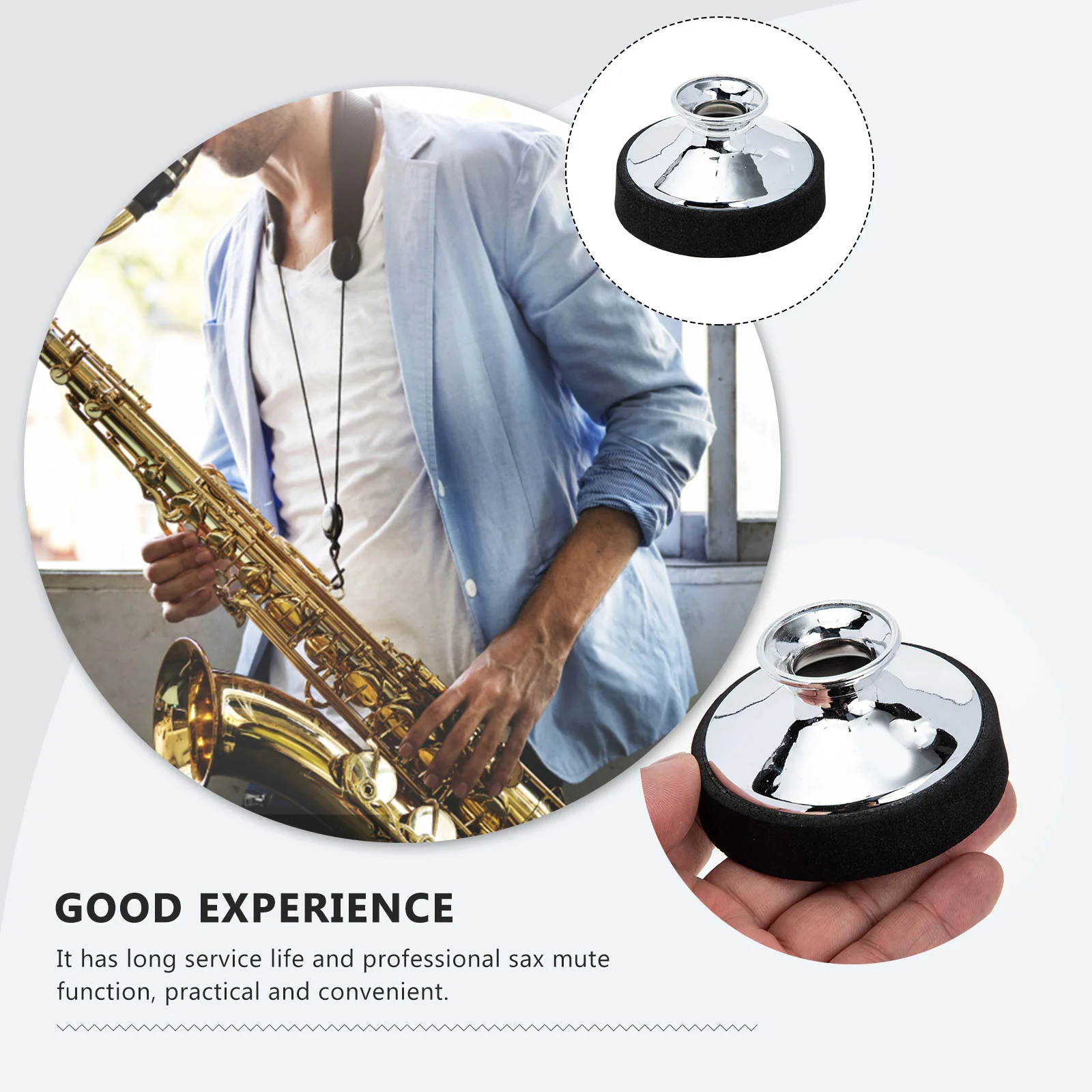 サックスミュートダンパー コンパクト 簡単取り付け プロフェッショナルサウンドリデューサー アルトサックスアクセサリー アルトサックスミュート