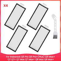 A76G-Washable Filter For Roborock Q5 Pro Q5 Pro+(Plus) Q5 Max+ Q7 Q7+ Q7 Max Q7 Max+ Q8 Max Q8 Max+ Robot Vacuum Cleaner