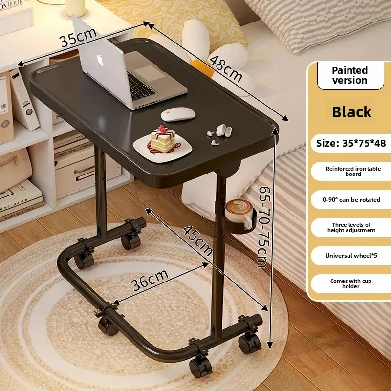 

Новая модель: Передвижной прикроватный столик для дома, приставной столик к дивану, столик для ноутбука, складной маленький столик, письменный стол