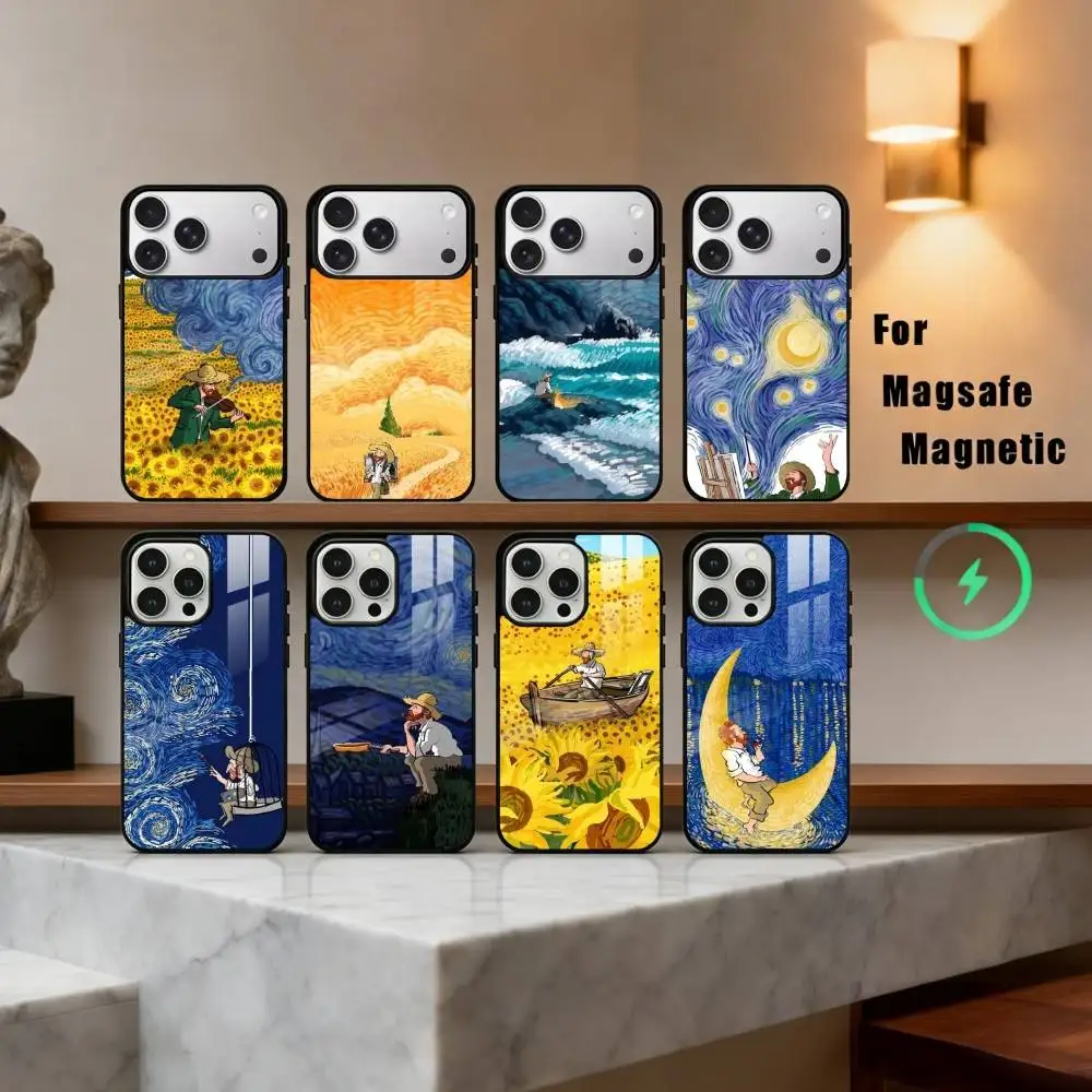 

Starry & Sunlit Journeys Phone Case For iPhone17,16,15,14,13,12,11 Plus,Pro Max Magnetic For Magsafe Wireless Charging