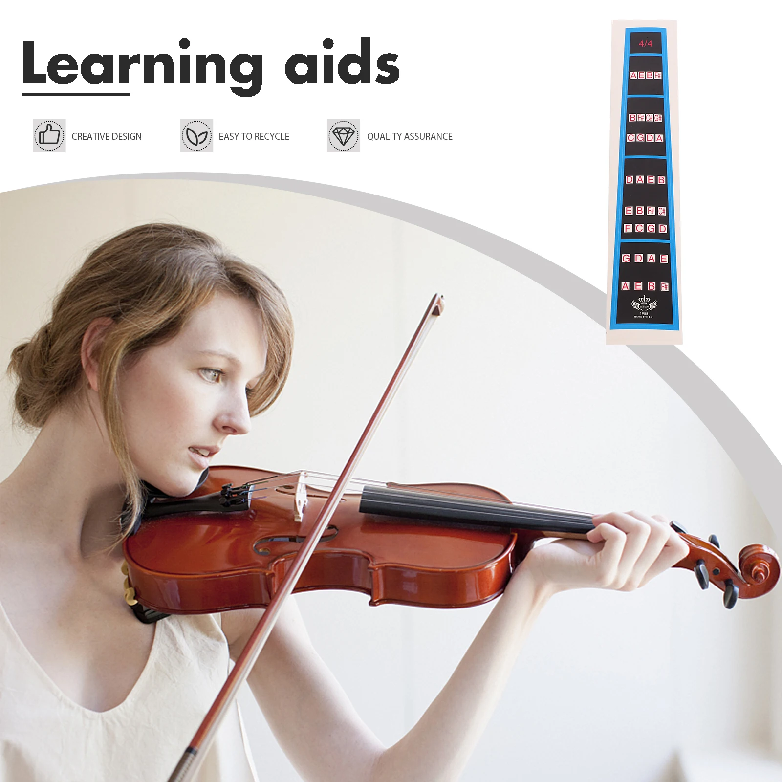 

Violin Fret Guide Fingerboard Stickers Tapes for Fingers Note Positions Beginners