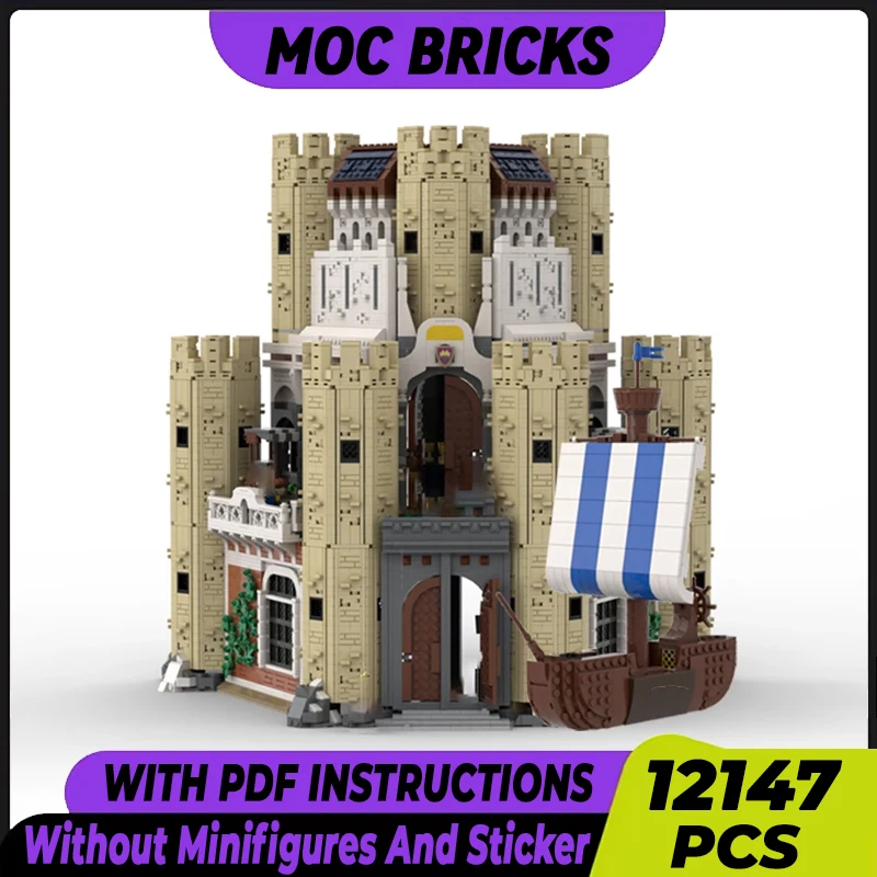 Medieval Fortress Model Moc Building Bricks The King's Castle Technology Modular Blocks Gifts Christmas Toys DIY Sets Assembly