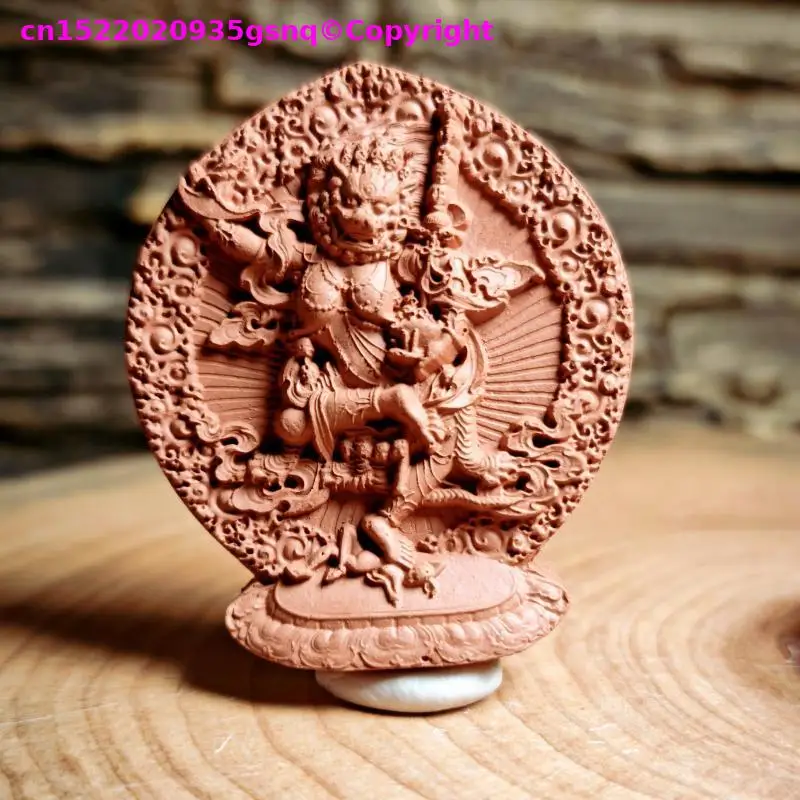 2PCS Tibetan multi-arm Dakini Yeshe Tsogyal Handmade clay buddha Holy tsha-tsha Buddhist temple lama monk worship 4cm
