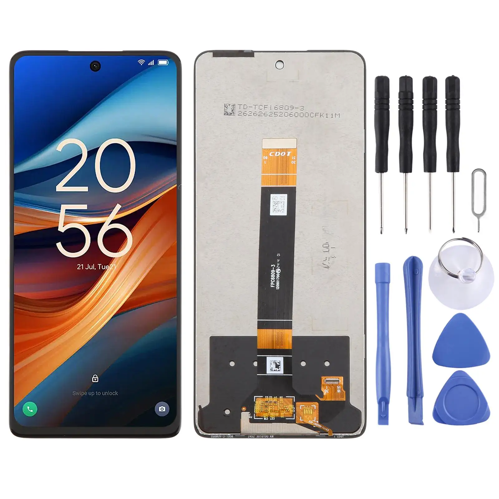 LCD Display + Touch Panel Digitizer For TCL 50 SE LCD Screen With Digitizer Full Assembly