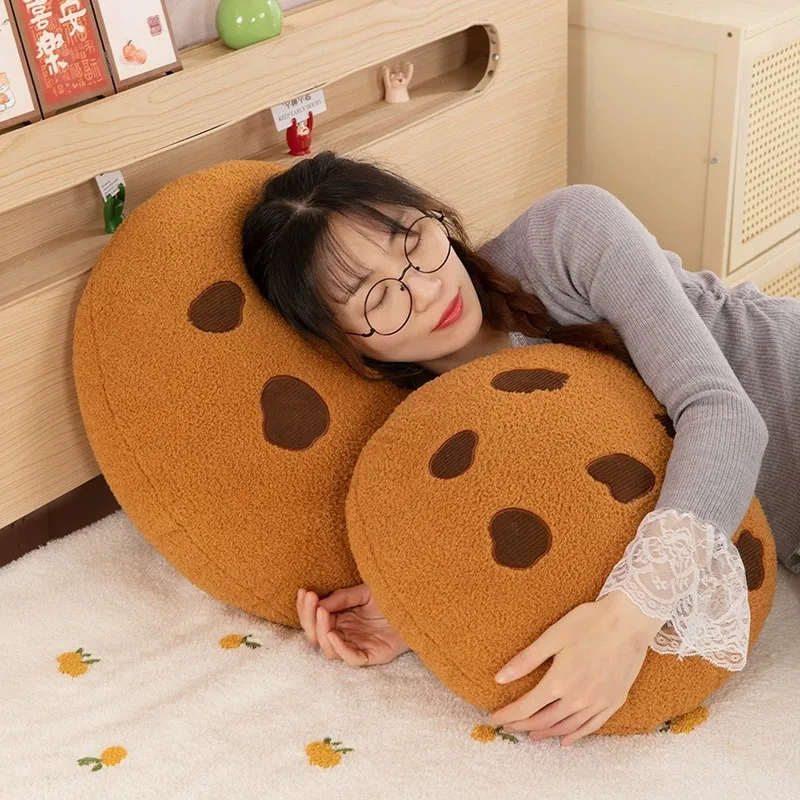 Criativo biscoito almofada de assento de pelúcia macio comida travesseiro boneca de pelúcia brinquedo crianças meninas decoração do quarto aniversário presente natal