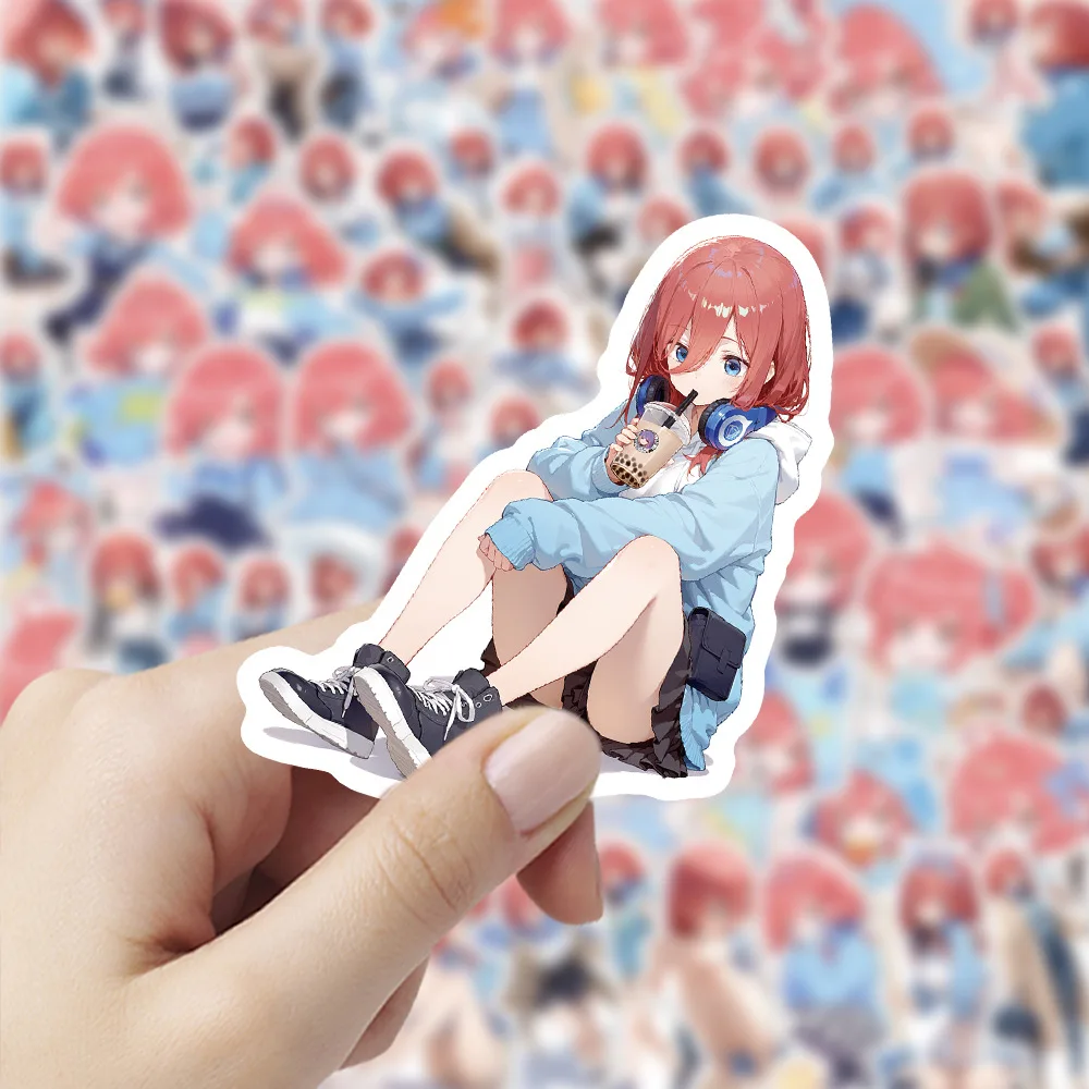 The Quintessential Quintuplets-nakano Sanjiu-103 Non-repetitive Stickers Of Japanese Anime 2d Cute Girls - view 3