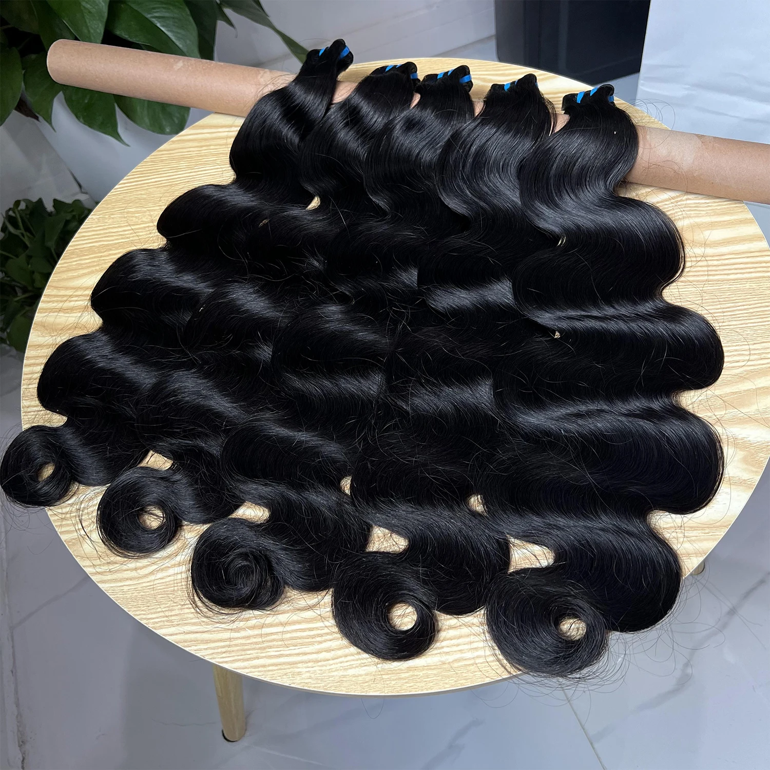 SWANEE 15A Double Drawn Body Wave Bundles Vietnamese Raw Human Hair Bundles Natural Human Hair Extensions For Women  Cosplay