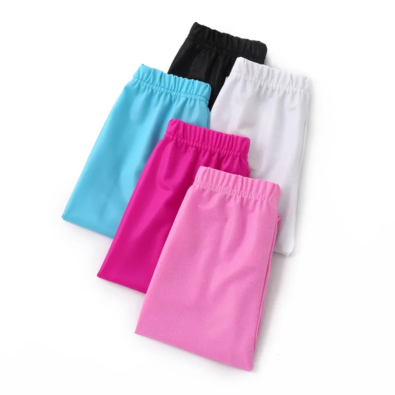 Pantalones de entrenamiento de baile para niños, Leggings elásticos de cintura alta para niñas, ropa de práctica de baile Cha Samba Rumba