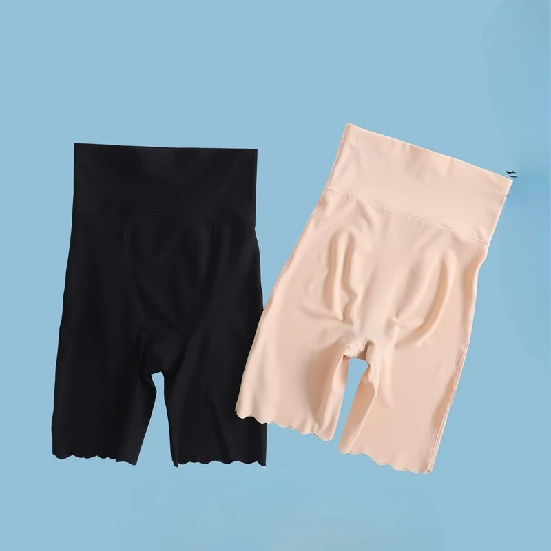 Plus Size Safety Shorts pants Women's Shaper Tummy Control Cooling Rayon Anti Slip Undershorts Effect Seamless Invisible Layer