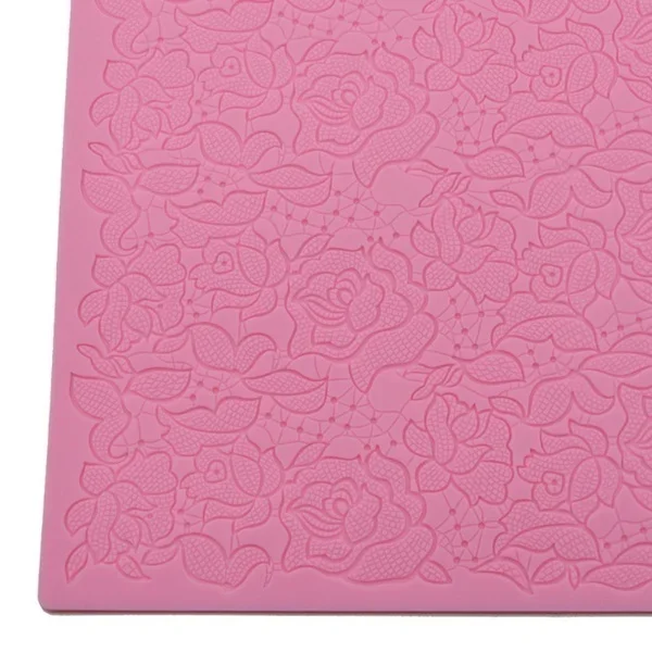 Rose Silicone Mold Lace Mat Fondant Mould Cake Decorating Tool Chocolate Gumpastes Kitchen Accessories