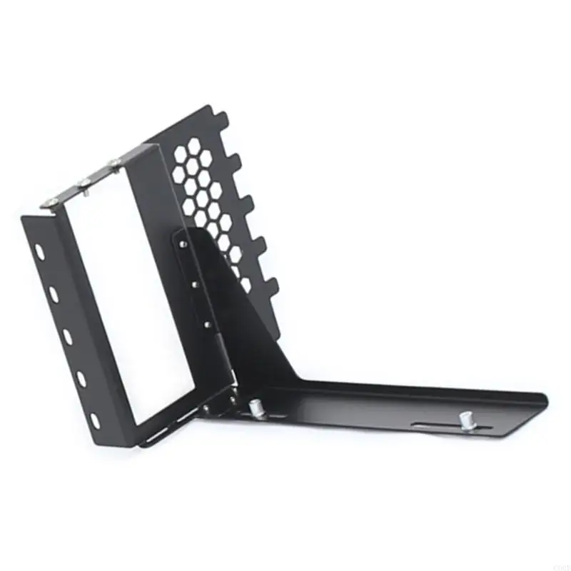 C90F High Strength Vertical GPU Holder dengan dua slot kompatibilitas desain logam diperkuat untuk build PC