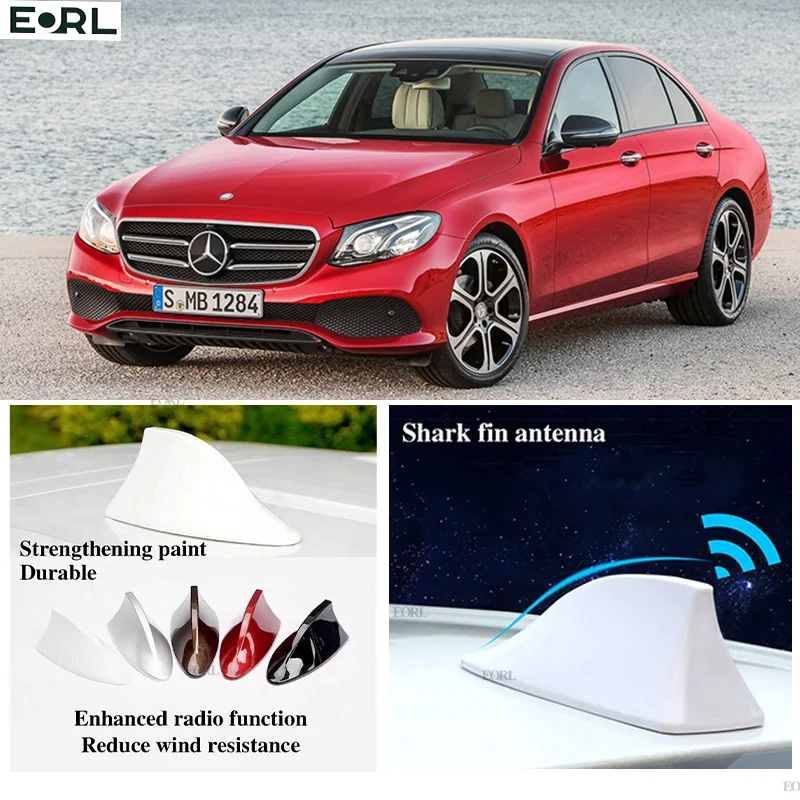 

For Mercedes Benz E-Class Shark Fin Antenna FM Signal Super Aerials Amplifier Waterproof Signal Amplifier FM/AM Radio Aerials