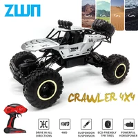 ZWN 1:12 / 1:16 4WD RC coche con luces Led 2,4G coches de Control remoto por Radio Buggy camiones de Control todoterreno juguetes para niños