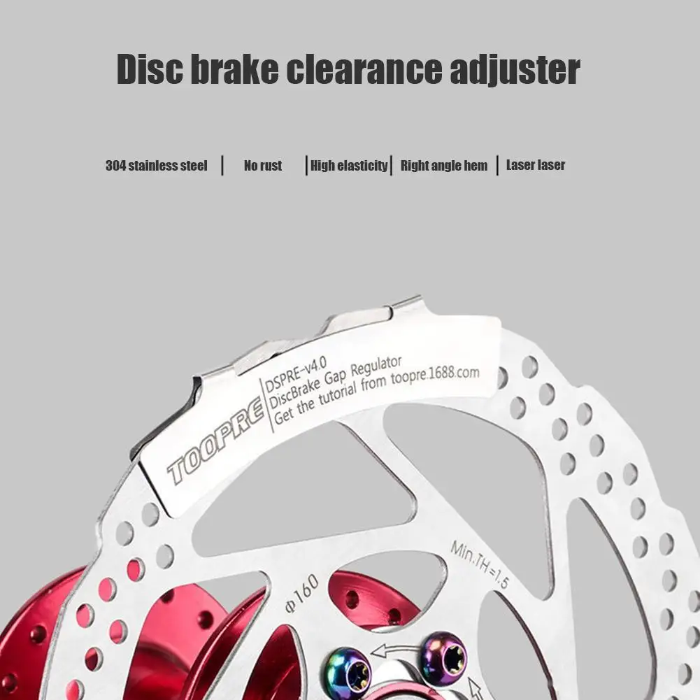 Mtb Disc Brake Pads Adjusting Tool Bicycle Pads Mounting Assistant Rotor Spacer Bike Brake Pads Repair Alignment Kit Tools U8v0